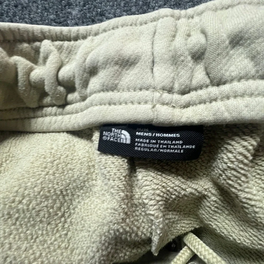 The North Face Mens Fleece Joggers Khaki Tan Sweatpants Medium Winter Warm Cozy